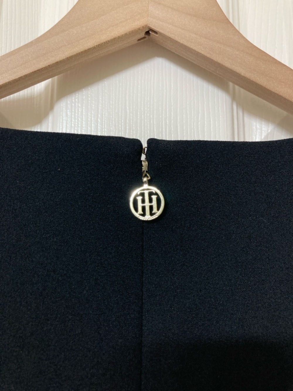 Tommy Hilfiger Black White Blue Stripe Sleeveless A-line Dress 14 Preppy Career - Picture 4 of 8